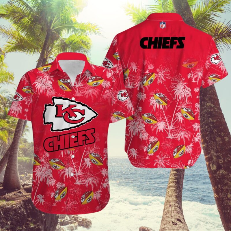 Kansas City Chiefs Tropical Vibes Hawaiian Shirt - ChiefsFam