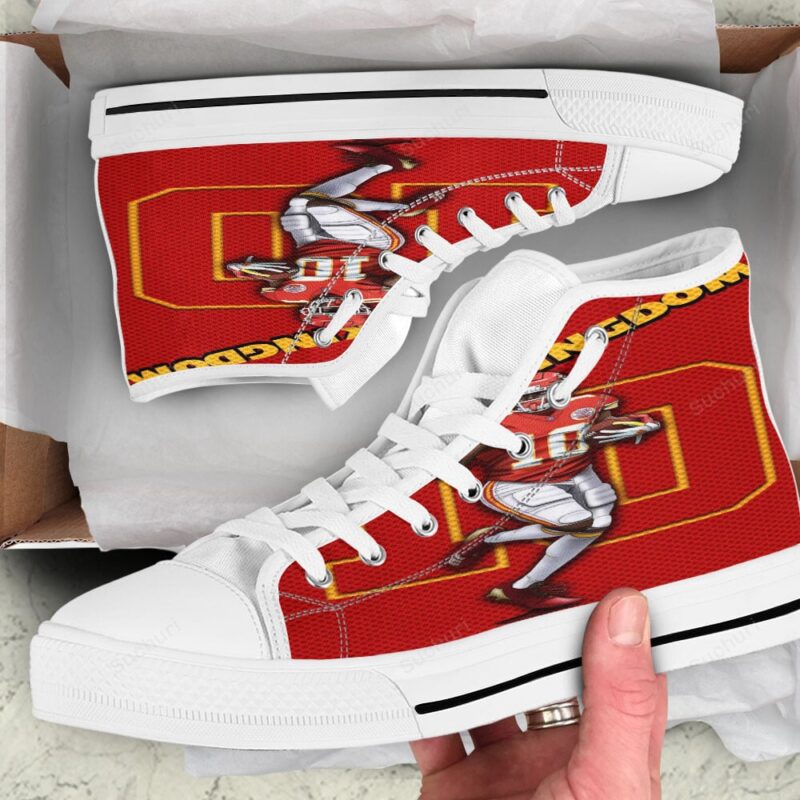Kansas City Chiefs Tyreek Hill 10 v3 High Top Shoes