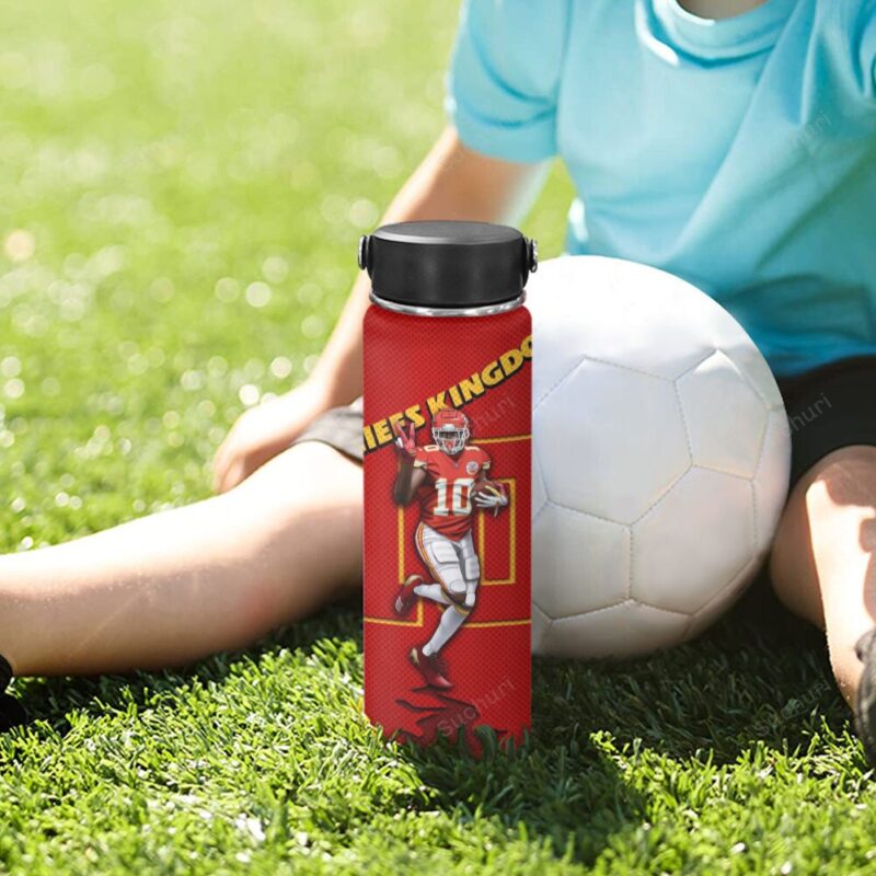 Kansas City Chiefs Tyreek Hill 10 v3 Thermos Stainless Steel Bottle