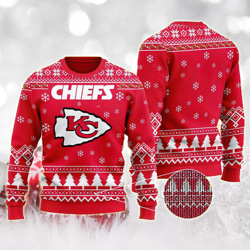 Kansas City Chiefs Winter Wonderland Ugly Christmas Sweater - ChiefsFam