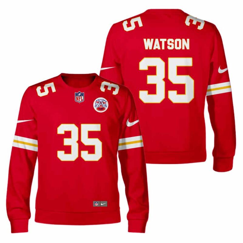 NFL Justin Watson Kansas City Chiefs American Football Conference Champions Sweatshirt - ChiefsFam