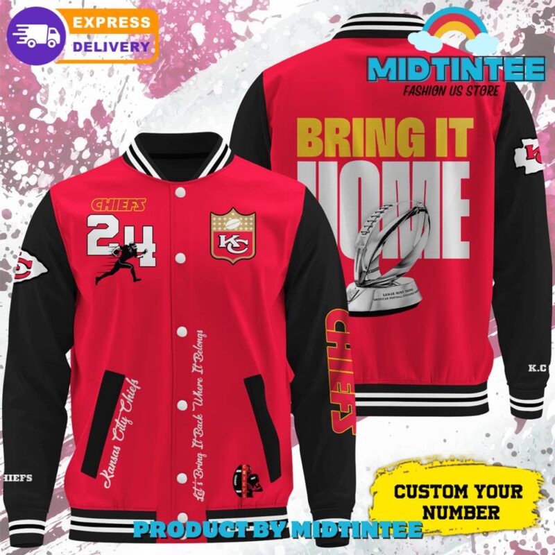 NFL Kansas City Chiefs Bring It Home 2024 Baseball Jacket - Midtintee