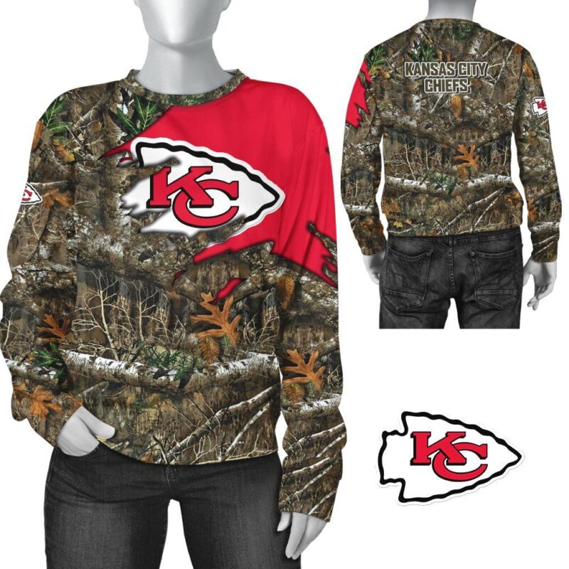 NFL Kansas City Chiefs Limited Edition All Over Print Sweatshirt Unisex Sizes GTS002924 - ChiefsFam