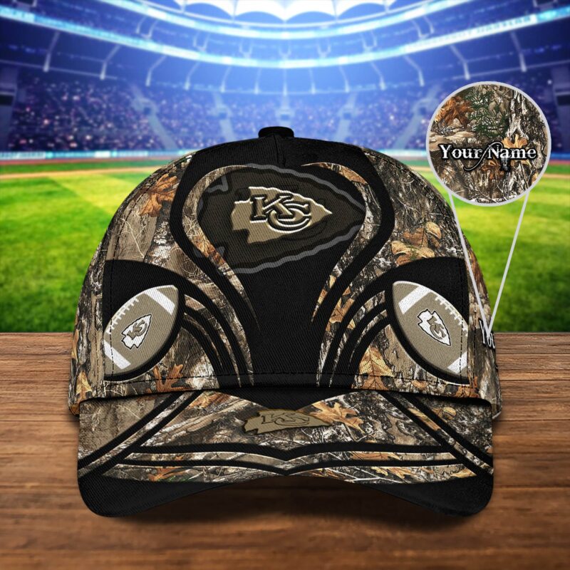 Personalized Kansas City Chiefs Camouflage Hunter Baseball Cap - ChiefsFam