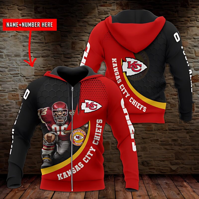 Personalized Kansas City Chiefs Gridiron Champion 3D Hoodie - ChiefsFam
