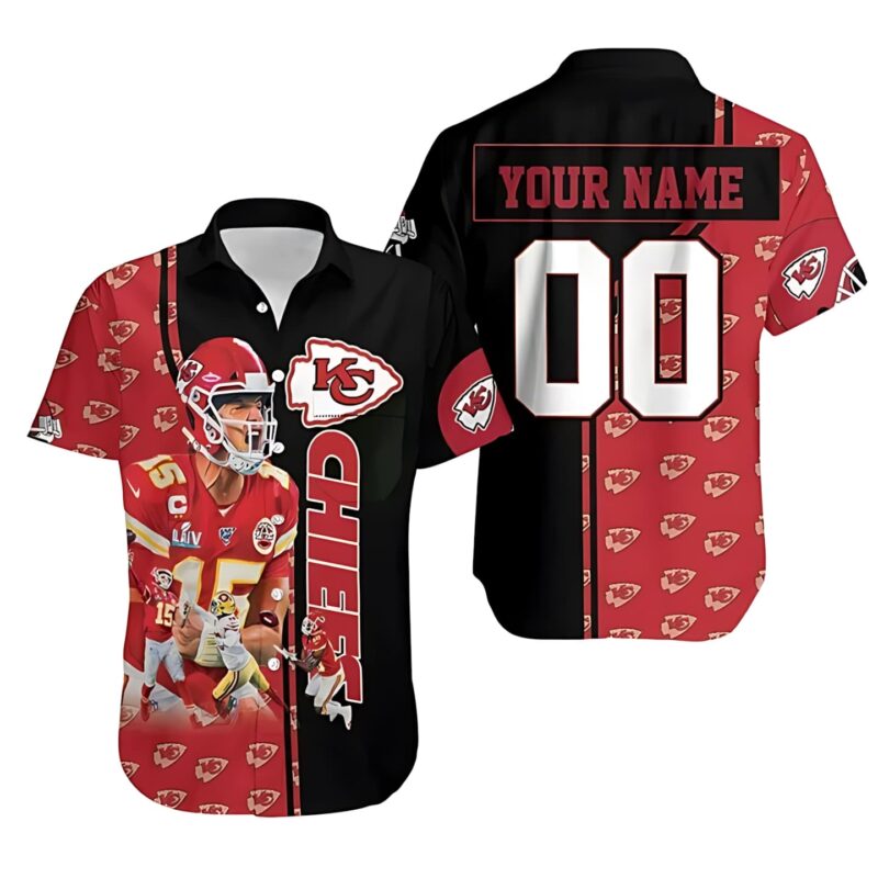 Personalized Kansas City Chiefs Patrick Mahomes Best Moment Hawaiian Shirt - ChiefsFam