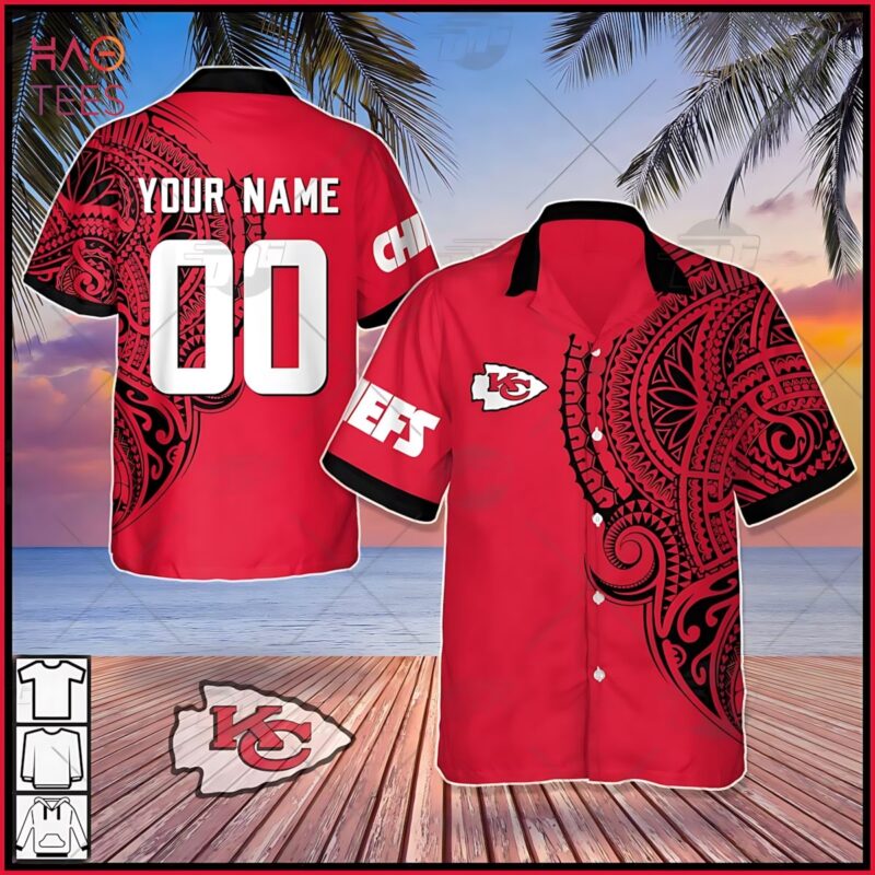 Personalized Kansas City Chiefs Polynesian Pride Hawaiian Shirt - ChiefsFam