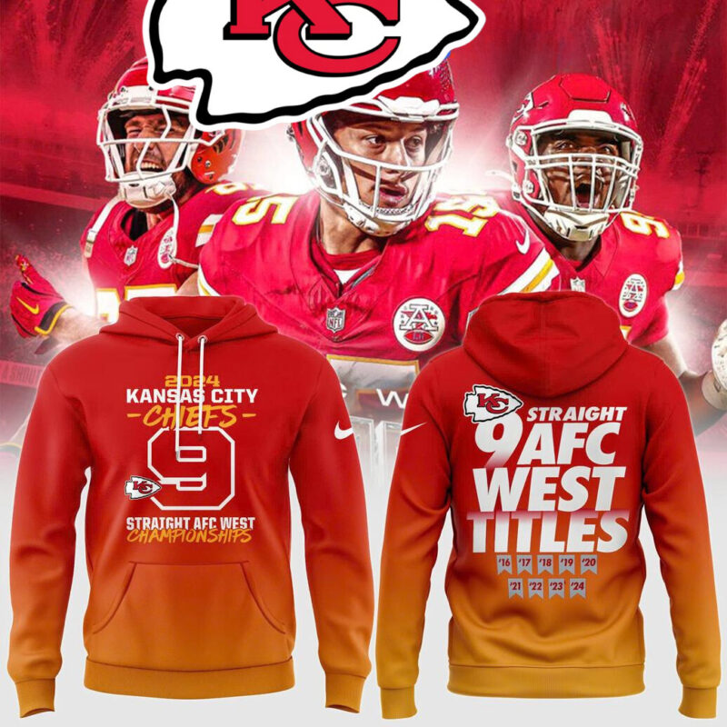 Ready To Roll AFC West Champions Chiefs 9 Straight Titles Hoodie - ChiefsFam