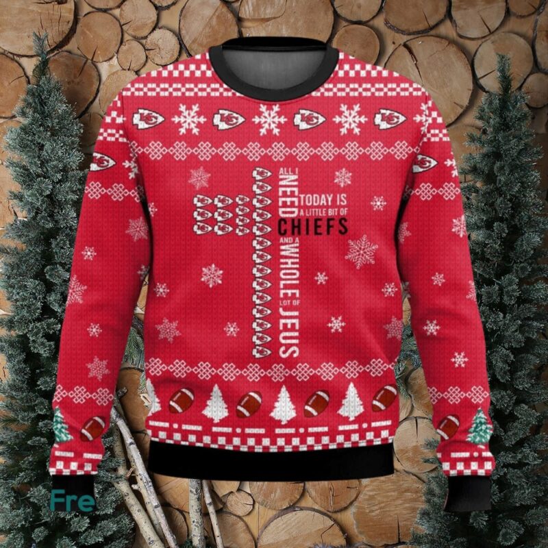 Today is A Little Bit Of Chiefs Ugly Christmas Sweater - ChiefsFam