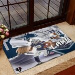 Dallas Cowboys CeeDee Lamb9 Foldable Doormat Indoor Outdoor Welcome Ma