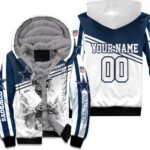 Dak Prescott 4 Dallas Cowboys Black & White 3d Personalized Fleece Hoodie