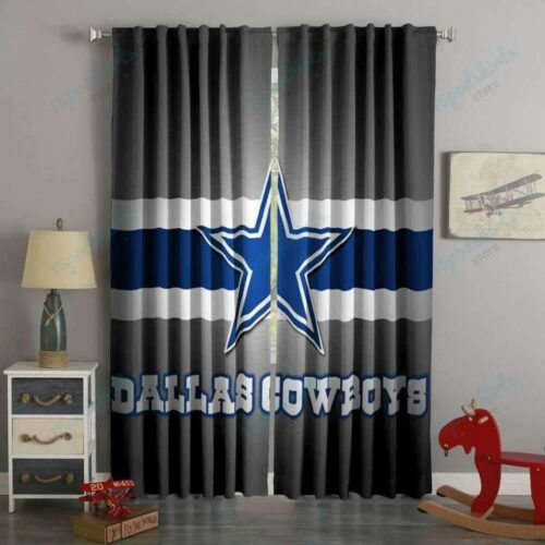 3D Printed Dallas Cowboys Style Custom Living Room Curtains