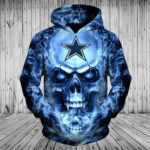 Dallas Cowboys Skull Hoodies 3D V56