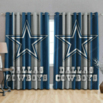 Dallas Cowboys Logo Blackout Window Curtain 21 For Living Room Bed Roo