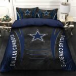 Dallas Cowboys Blue And Gray Bedding Set Duvet Cover Gift For Fan Love