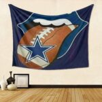 Dallas Cowboys Star Tongue Gift For Fan 3D Full Printing Tapestry