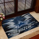 Dallas Cowboys Zigzag Star Foldable Doormat Indoor Outdoor Welcome Mat