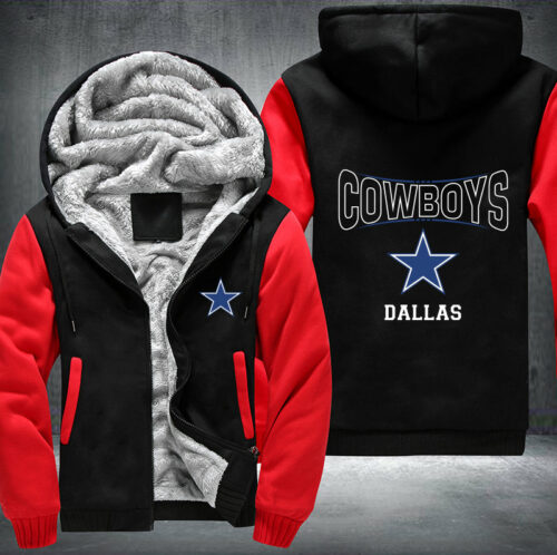 Cowboys Dallas Printing Fleece Hoodies Jacket