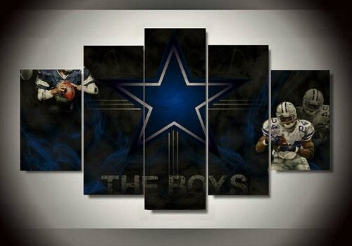 Dallas Cowboys 3 - Sport 5 Panel Canvas Art Wall Decor