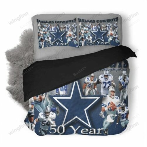 Dallas Cowboys 3PCS Bedding Set Duvet Cover And Pillow Cases Gift For