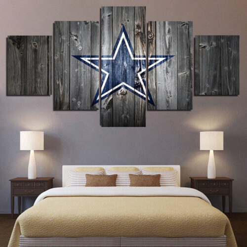 Dallas Cowboys 5 Piece Canvas Art Wall Decor - Canvas Prints Artwork