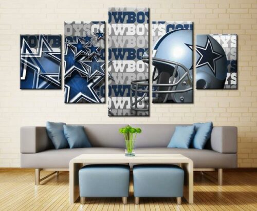 Dallas Cowboys 6 – Sport 5 Panel Canvas Art Wall Decor