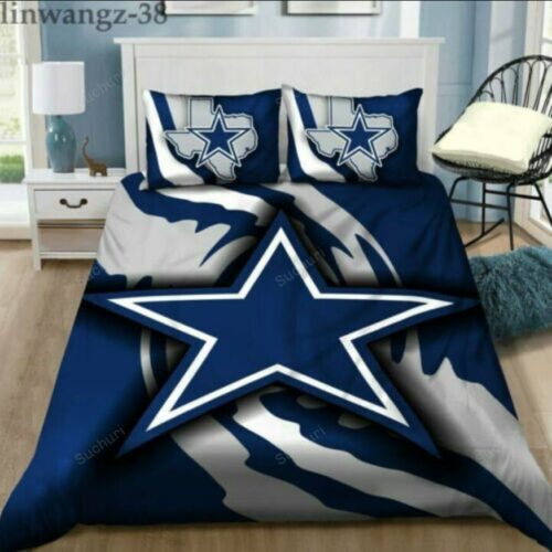 Dallas Cowboys Big Logo 3PCS Bedding Set Duvet Cover And Pillow Cases