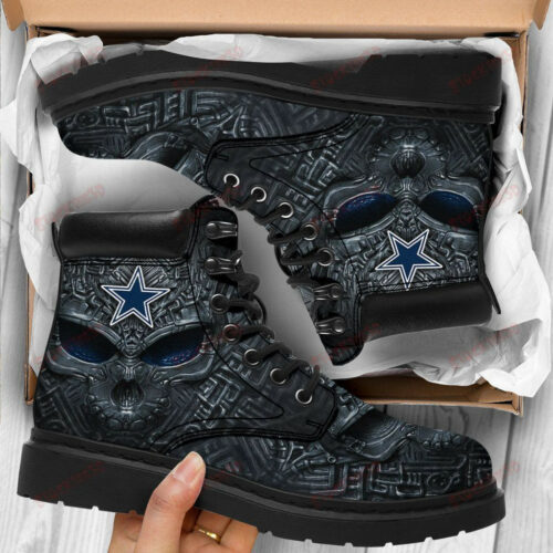 Dallas Cowboys Boots - Premium Shoes/ Premium Leather Boots - Gift For Sports Lovers 124