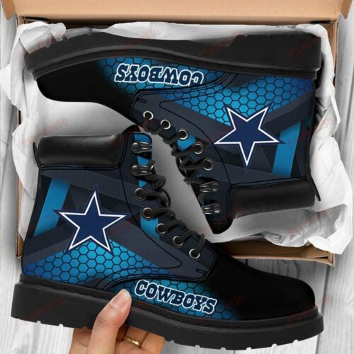 Dallas Cowboys Boots - Premium Shoes/ Premium Leather Boots - Gift For Sports Lovers 472