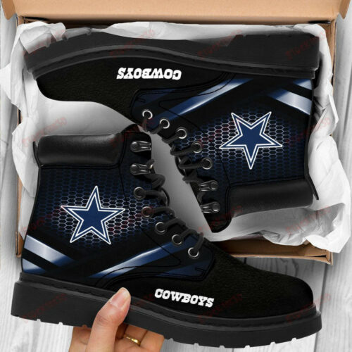 Dallas Cowboys Boots - Premium Shoes/ Premium Leather Boots - Gift For Sports Lovers 337