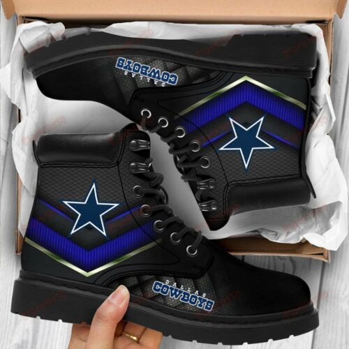 Dallas Cowboys Boots - Premium Shoes/ Premium Leather Boots - Gift For Sports Lovers 556