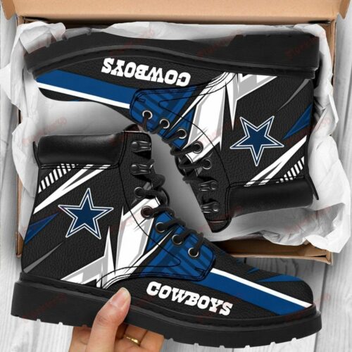 Dallas Cowboys Boots - Premium Shoes/ Premium Leather Boots - Gift For Sports Lovers 549