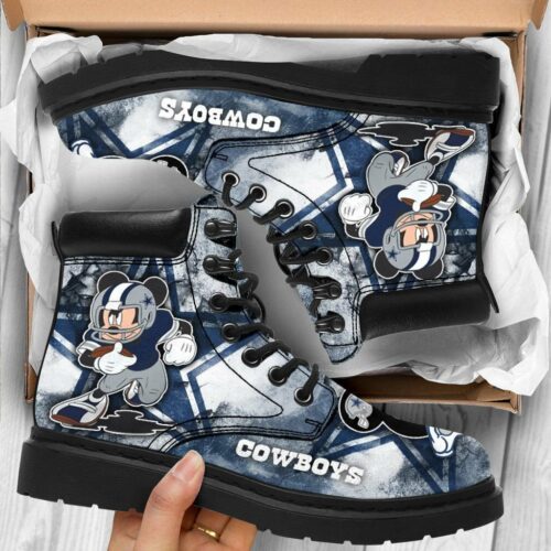 Dallas Cowboys Boots - Premium Shoes/ Premium Leather Boots - Gift For Sports Lovers 030