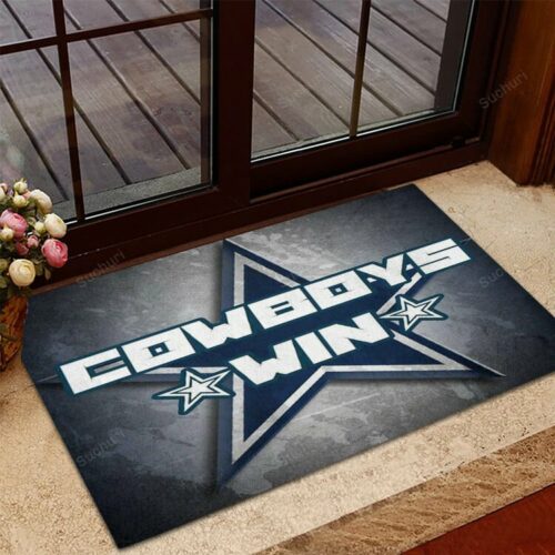 Dallas Cowboys Cowboys Win Stars Foldable Doormat Indoor Outdoor Welco