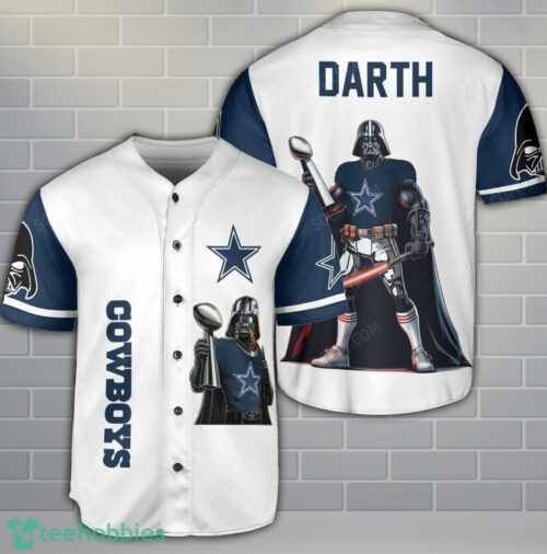 Dallas Cowboys Darth Vader 3D Baseball Jersey Shirt