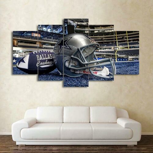 Dallas Cowboys Football Team Stadium - Sport 5 Panel Canvas Art Wall Decor