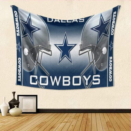 Dallas Cowboys Helmet Star Gift For Fan 3D Full Printing Tapestry