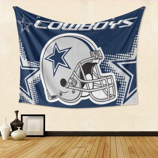 Dallas Cowboys Helmet Star Navy1 Gift For Fan 3D Full Printing Tapestr