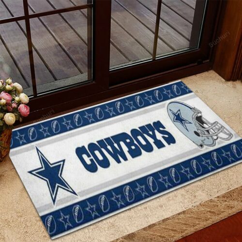 Dallas Cowboys Helmet Star Navy2 Foldable Doormat Indoor Outdoor Welco