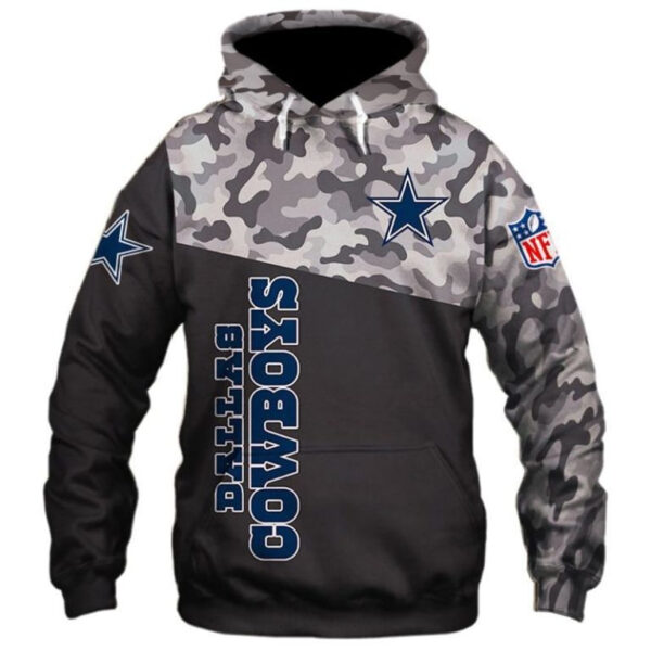 Dallas Cowboys Hoodies Camouflage Style V25