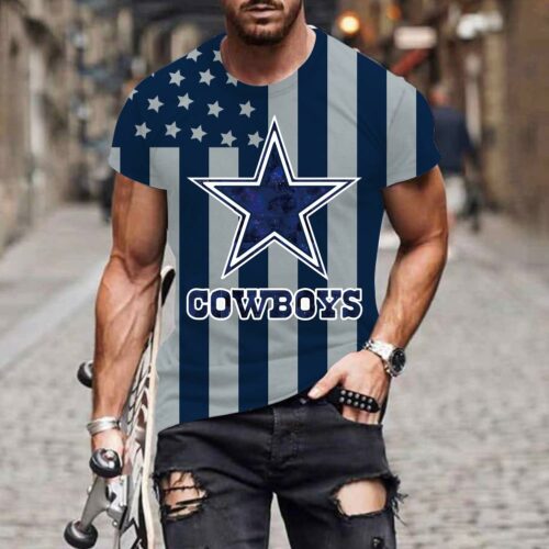 Dallas Cowboys Men's Print Short Sleeve Classic T-Shirt