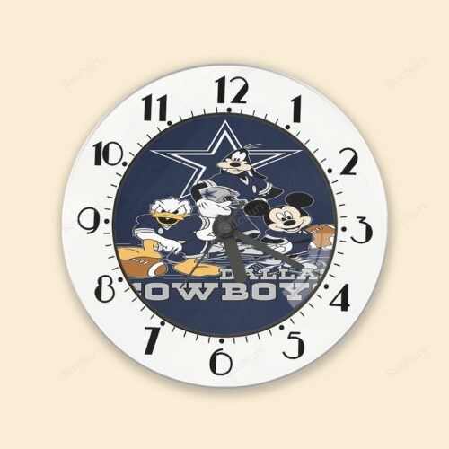 Dallas Cowboys Mickey Donald Goofy Alarm Clock