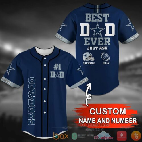 Dallas Cowboys Nfl Personalized Dark Blue Baseball Jersey Shirt - Hot Sale 2025