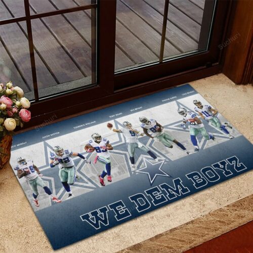 Dallas Cowboys Players We Dem Boyz Foldable Doormat Indoor Outdoor Wel