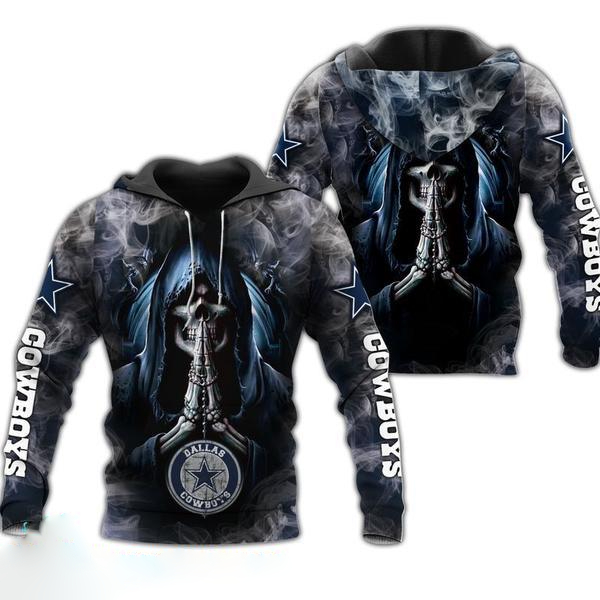 Dallas Cowboys Skull Hoodies Limited Design V16