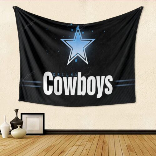 Dallas Cowboys Star Blue Light Gift For Fan 3D Full Printing Tapestry