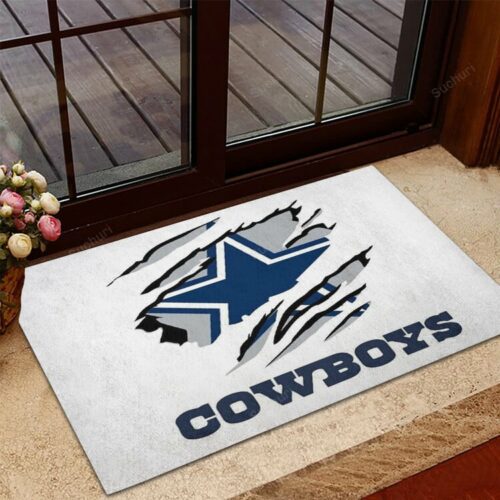 Dallas Cowboys Tear Star Foldable Doormat Indoor Outdoor Welcome Mat H