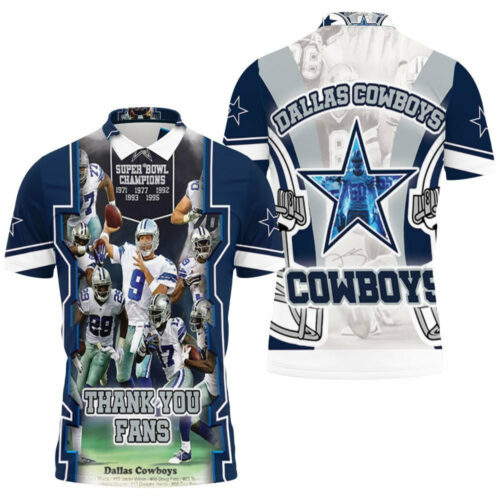 Dallas Cowboys Thank You Fans Nfc East Division Super Bowl 2021 3D Polo Shirt, Jersey