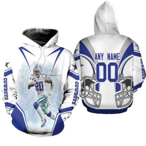 Dallas Cowboys Tony Pollard 00 Any Name White Jersey Style Gift With Custom Number Name For Cowboys Fans Hoodie