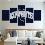 Dallas Cowboys – Sport 5 Panel Canvas Art Wall Decor-CV